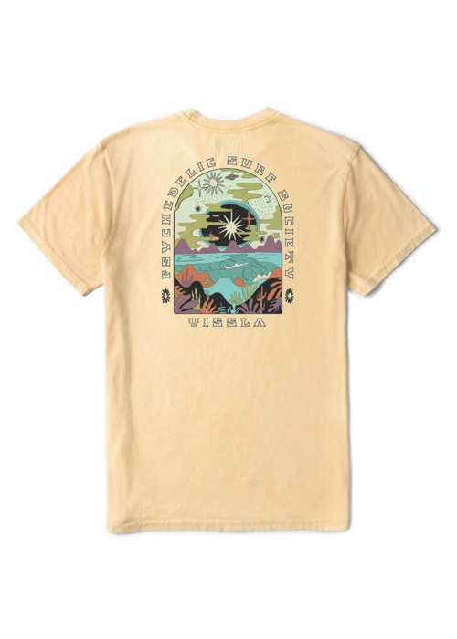 Camiseta Vissla Lucid Dreams Cosmic Wash Yellow