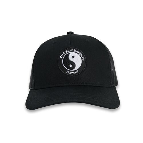 Gorra T&C Trucker Black Logo Blanco