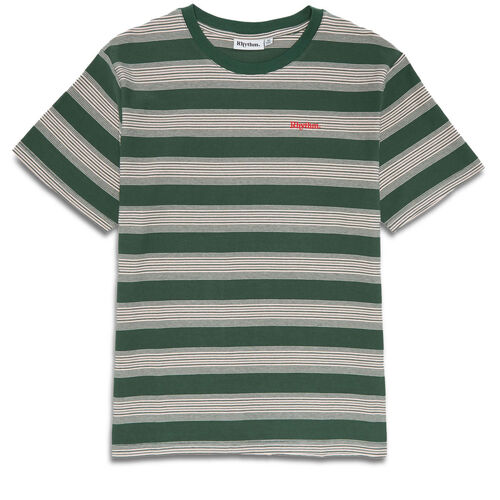 Camiseta Rhythm Echo Stripe Green/Natural