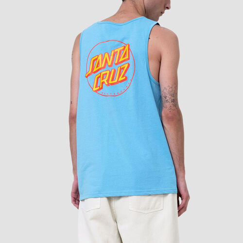 Camiseta de Tirantes Modelo Partial Dot Santa Cruz color Azul logo clásico