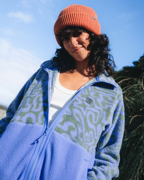 Fleece Billabong Rock Jetty Mock Neck Iris