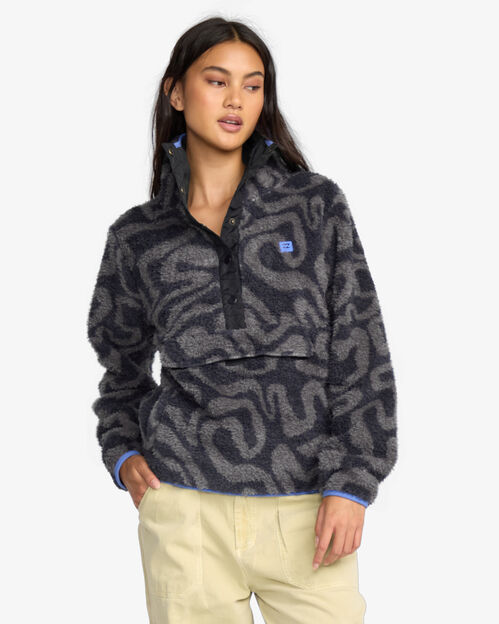 Fleece Billabong Switchback Pullover Black Sands