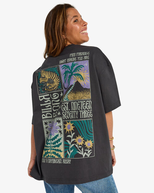 Camiseta modelo Daydream Away de Billabong color negro lavado