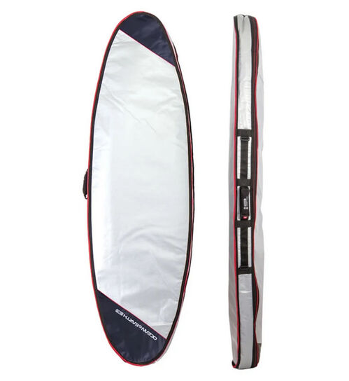 Funda Doble Acolchada O&E Barry Basic Shortboard Rojo 6'0"