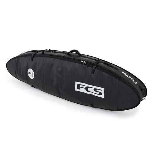 Funda Triple FCS Travel All Purpose Shortboard 6'3 Black/Grey
