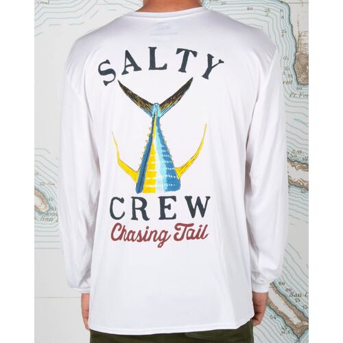 Licra Camiseta Manga Larga Salty Crew Tailed White M