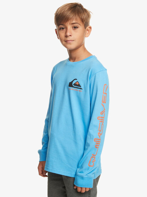 Camiseta Manga Larga Niño Quicksilver Omni Logo Azure Blue