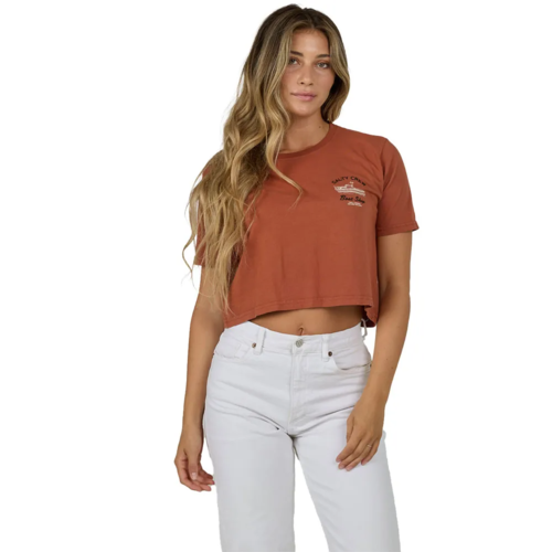 Camiseta Cropped Mujer Salty Crew Boat Shop