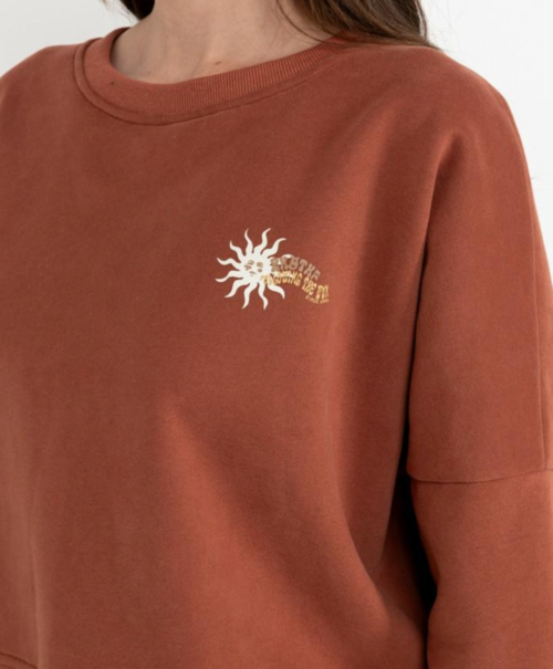 Sueter Crew Neck Rhythm Follow The Sun Rusty M