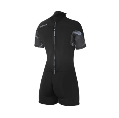 Neopreno Mujer Soöruz Divine Back Zip Shorty 2mm Black 6