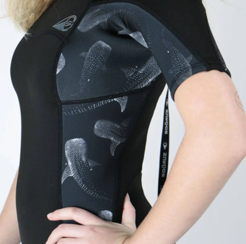 Neopreno Mujer Soöruz Divine Back Zip Shorty 2mm Black 6