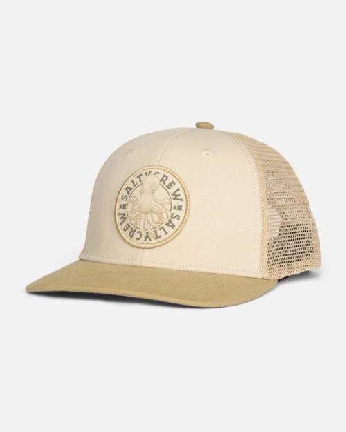Gorra Trucker Salty Crew Tentacles Retro Khaki