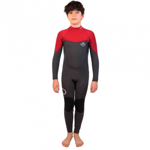 Neopreno Niño Soöruz Fly Back Zip Full 3/2 Black 6