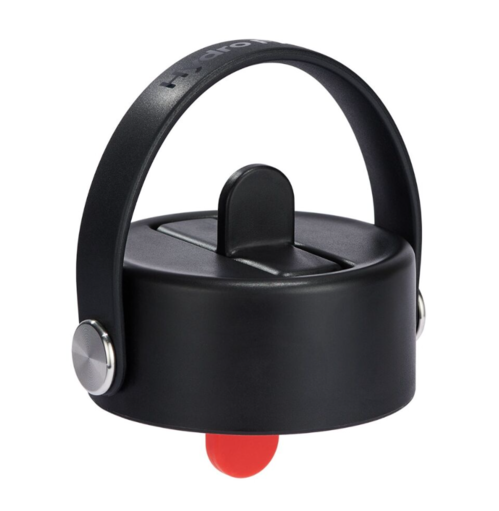 Tapa Ancha con Pajita Hydroflask Black