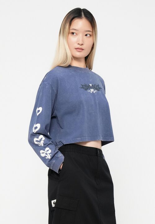 Camiseta Manga Larga Santa Cruz Evolve Strip Heritage Blue