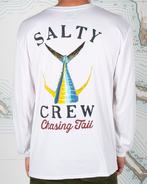 Licra Camiseta Manga Larga Salty Crew Tailed White L