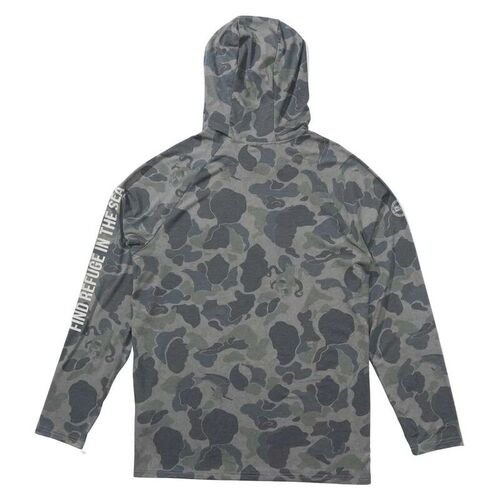 Camiseta Técnica Manga Larga con Capucha Salty Crew Mariner Sand Camo XL