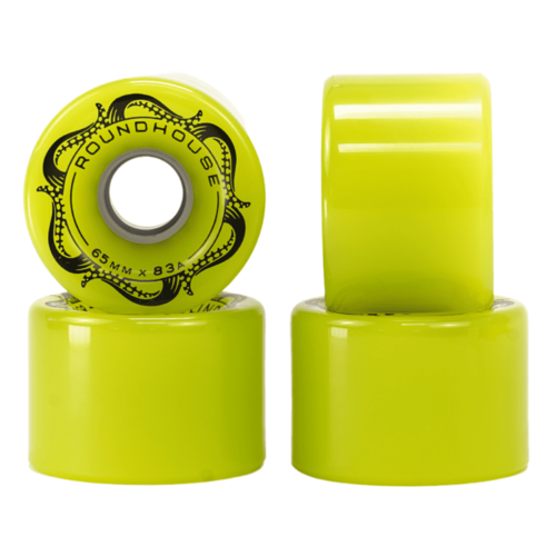 Ruedas Carver Roundhouse Slick 65mm 83A Green Glow