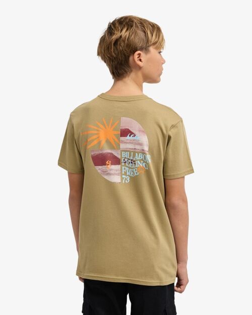 Camiseta Billabong Twin Fins Khaki