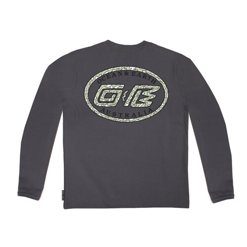 Licra Niño Manga Larga Ocean & Earth Rashie Charcoal 16