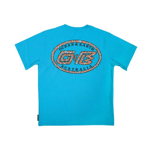 Licra Niño Manga Corta Ocean & Earth Rashie Aqua Blue 14