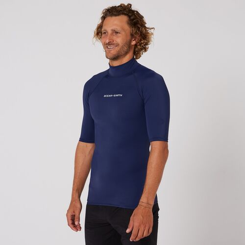 Licra Manga Corta Ocean & Earth Script Midnight M