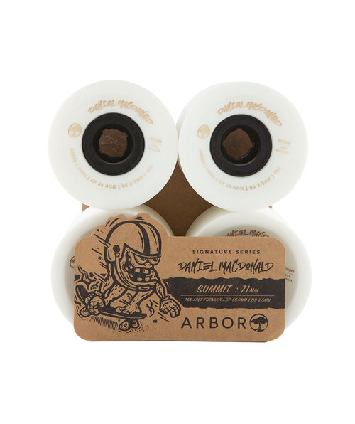 Ruedas Longboard Arbor Summit Daniel McDonald 71mm 78a White