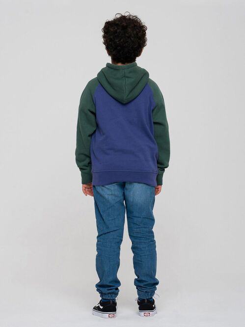Sudadera con Capucha Niño Santa Cruz Beach Bum Hand Front Navy Blue/Cedar 10-12