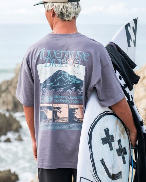Camiseta Billabong Grow OG A/Div Grey Violet L