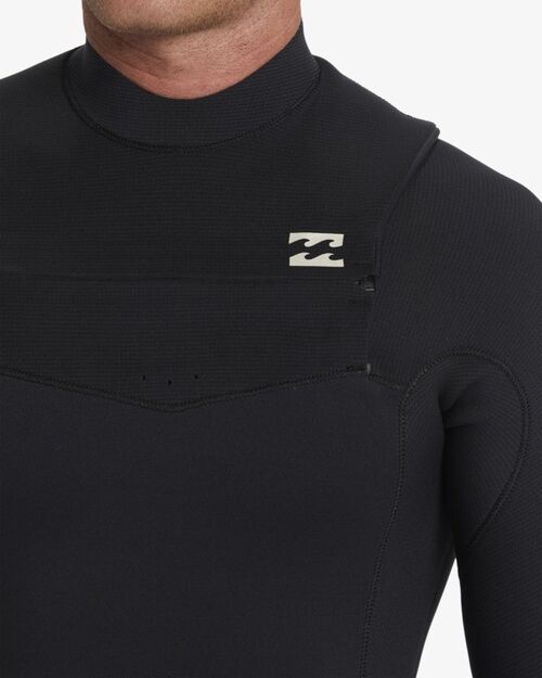 Neopreno Hombre Billabong Revolution Natural Chest Zip Full 3/2mm Black S