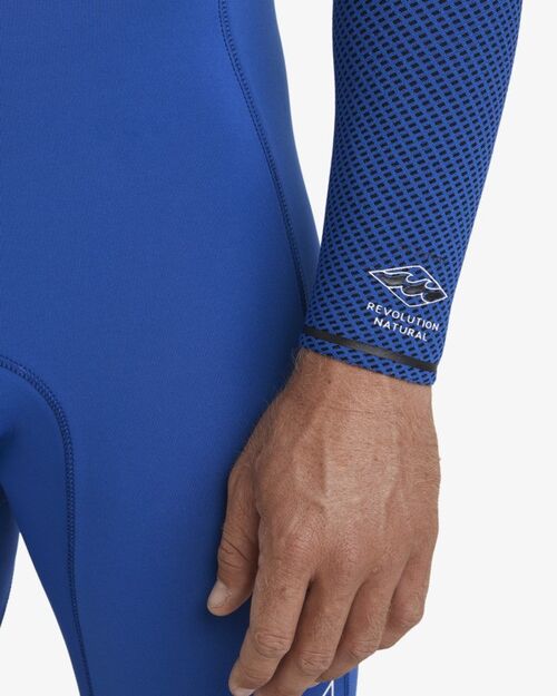 Neopreno Hombre Billabong Revolution Natural Chest Zip Full 4/3mm Cobalt M