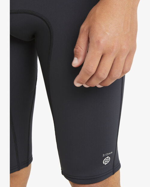 Neopreno Billabong Short John Back Zip 2mm Black XL