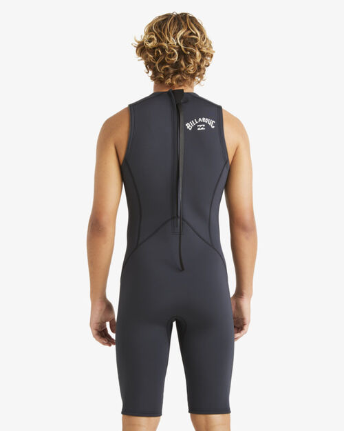 Neopreno Billabong Short John Back Zip 2mm Black XL