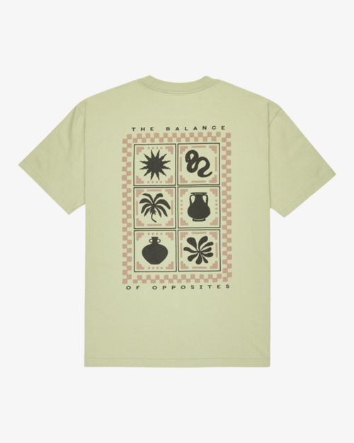 Camiseta RVCA Mosaic Fragments SS Light Olive