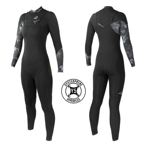 Neopreno Mujer Soöruz Divine Chest Zip 3/2 Black Talla 6 Short (MS)