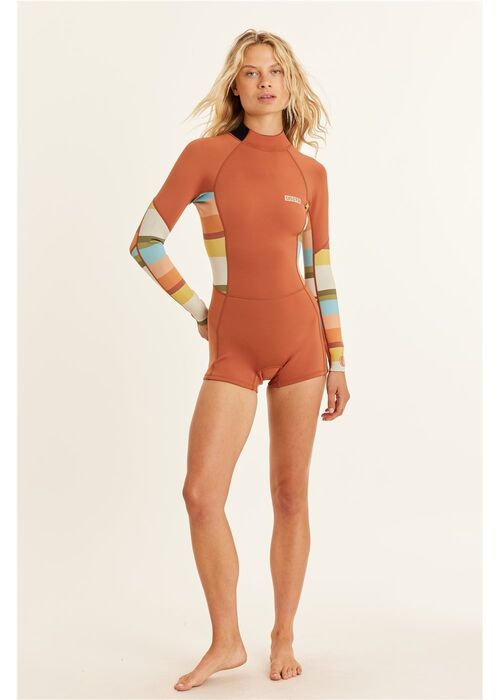 Neopreno Mujer Sisstrevolution Summer Seas BZ LS 2mm Henna