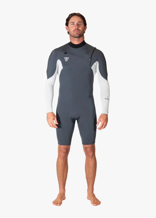 Neopreno Vissla Natural Seas Chest Zip LS 2mm Coal L