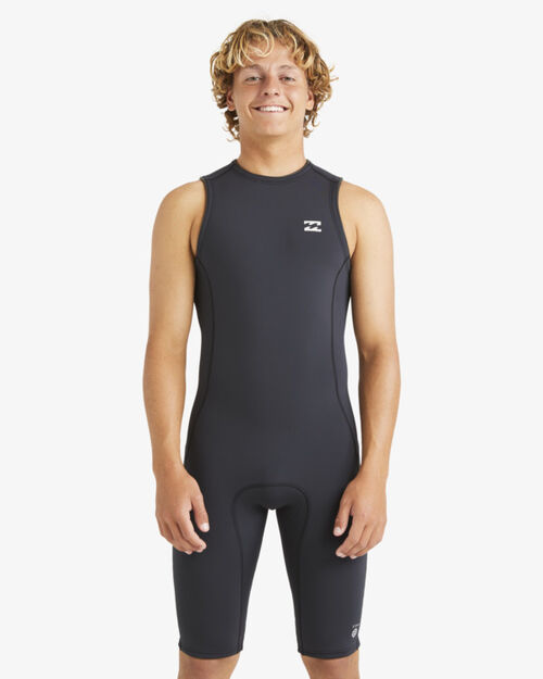 Neopreno Billabong Short John Back Zip 2mm Black